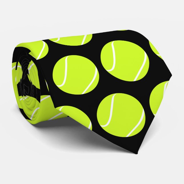 Tennis Boll Neck Tie for Tennis Players or Coacher Slips (Rullad)