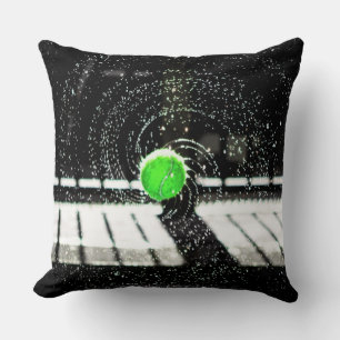Tennis Boll Net Vatten Spiral Art Kudde
