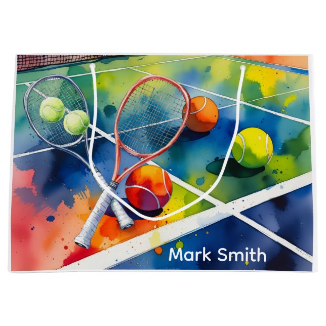 Tennis boll och racketar vid domstol med kärlek (Framsidan)