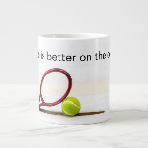 Tennis boll och racketlivet är bättre på domsto jumbo mugg