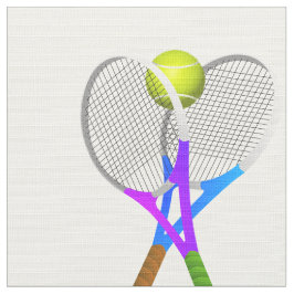 Tennis Boll och Rackets Tyg