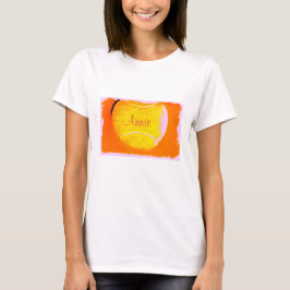 Tennis Boll Orange Gult Rosa 4Annie T-Shirt