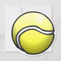 Tennis Boll på ett Grattis på födelsedagen-kort