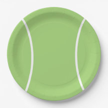 Tennis Boll Papper Plate