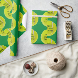 Tennis Boll Personlig Wrapping Papper Presentpapper