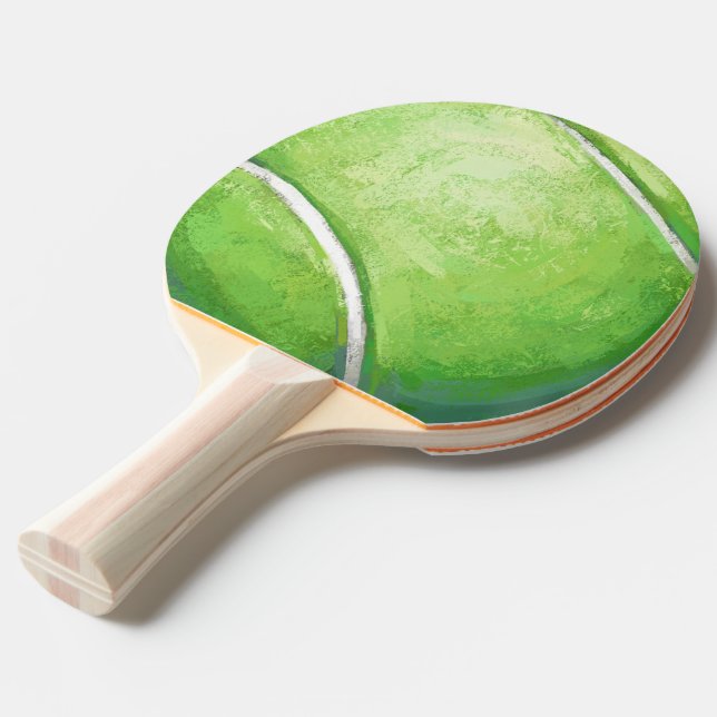 Tennis Boll Pingisracket (Ryggvinkel)