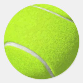Tennis Boll Round Sticker Runt Klistermärke