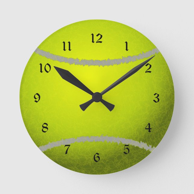 Tennis Boll Rund Klocka (Framsida)