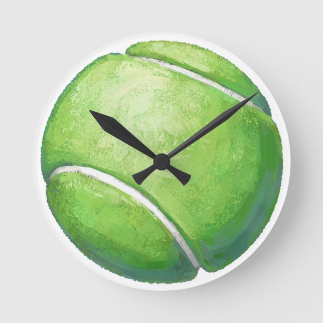 Tennis Boll Rund Klocka (Framsida)