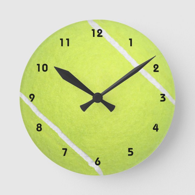 Tennis Boll Rund Klocka (Framsida)