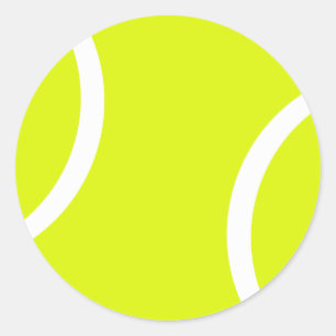 Tennis Boll Runt Klistermärke