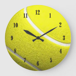 Tennis Boll Sport w Black Numbers Stor Klocka