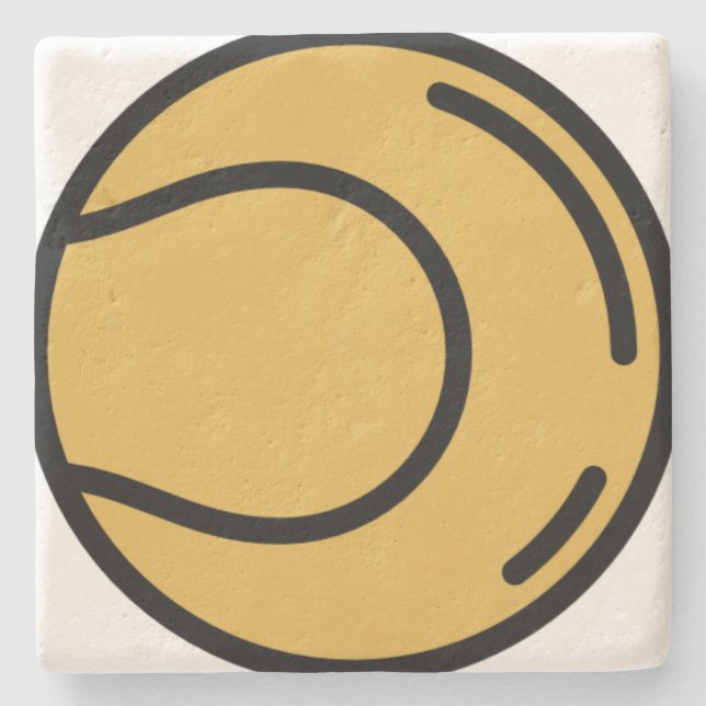 tennis-boll stenunderlägg (Framsidan)
