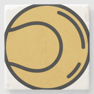 tennis-boll stenunderlägg