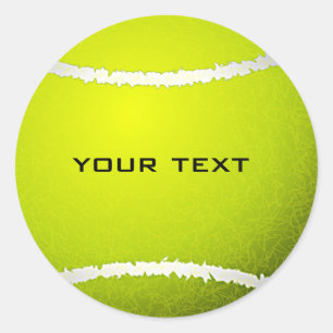 Tennis Boll Sticker Runt Klistermärke