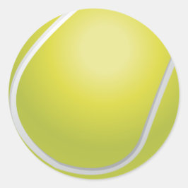 Tennis Boll Sticker Runt Klistermärke