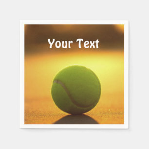 Tennis Boll tennis Court Personalize Customize Pappersservett