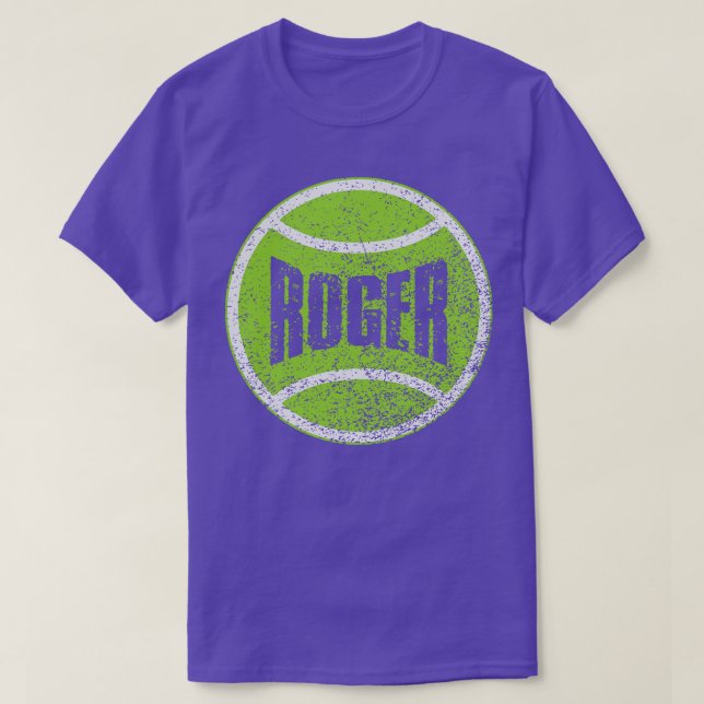 Tennis Boll Vintage Stil T Shirt (Design framsida)