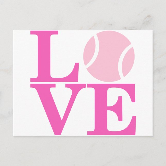 Tennis Boll Vykort (Framsida)