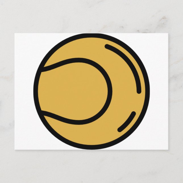 tennis-boll vykort (Framsida)