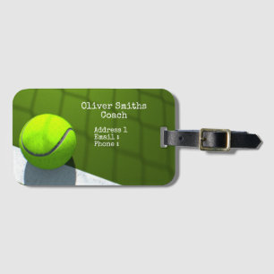 Tennis bollar är på rättslig grund Coach Bagagebricka