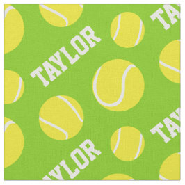 Tennis bollar grönt personlig sport mönster tyg