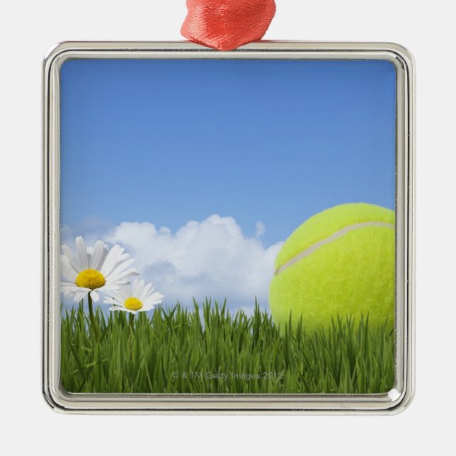 Tennis Bollar Julgransprydnad Metall (Framsidan)