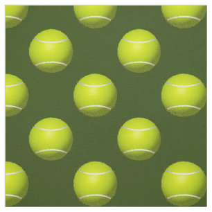 Tennis Bollar på väven grönt mönster Tyg