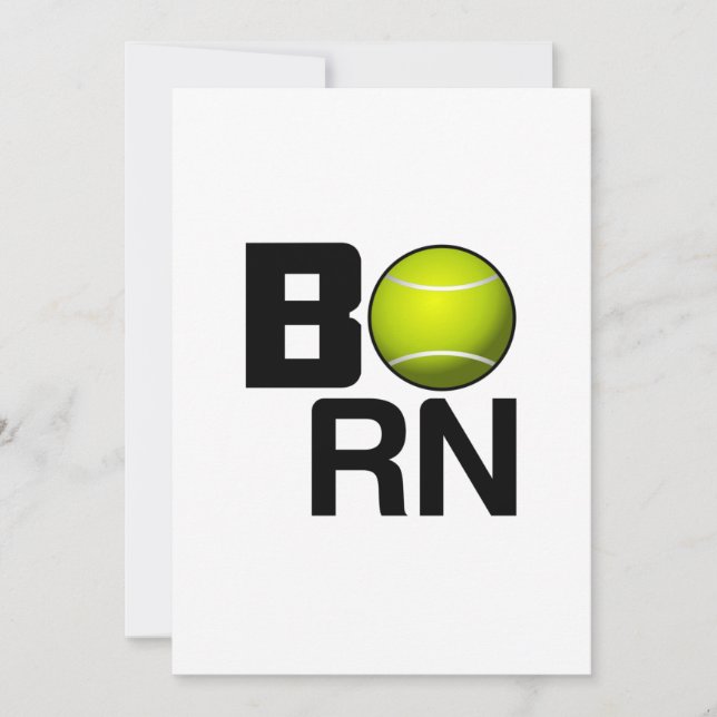 TENNIS BORN FUNNY INBJUDNINGAR (Framsida)