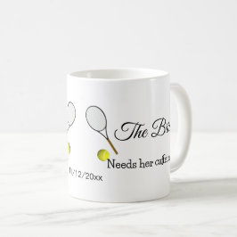 Tennis Bride Needs Caffeine Fix Kaffemugg