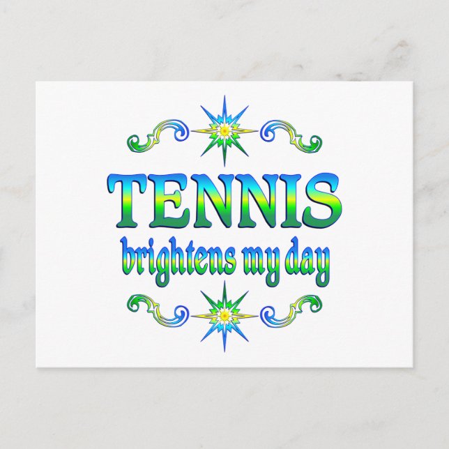 Tennis Brightens Vykort (Framsida)