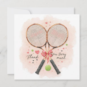Tennis bröllop med racket och kärlek hjärtan