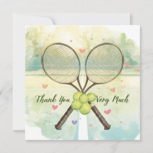 Tennis bröllop med racket och kärlek hjärtan