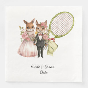 Tennis Bröllop themed Pappersservett