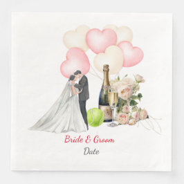 Tennis Bröllop themed Pappersservett