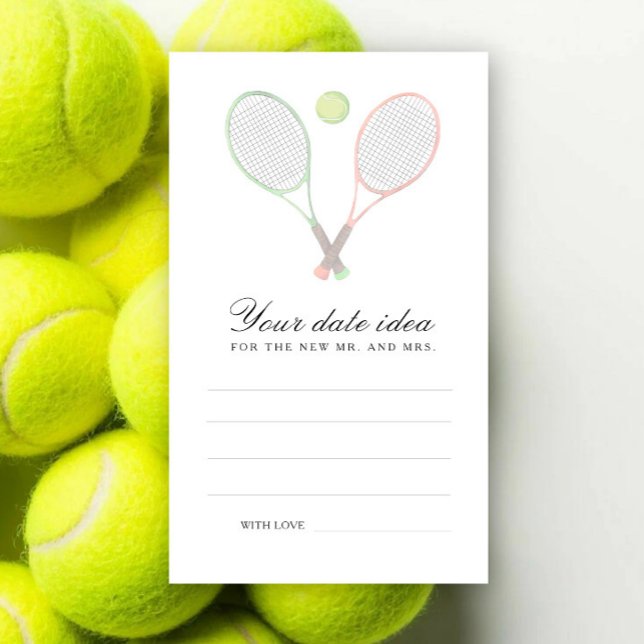 Tennis Bröllopsdusch Datum idéer för kväll  Tilläggskort (Skapare uppladdad)