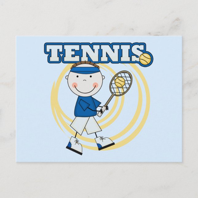 TENNIS - Brunette Tshirts och Gifts Vykort (Framsida)