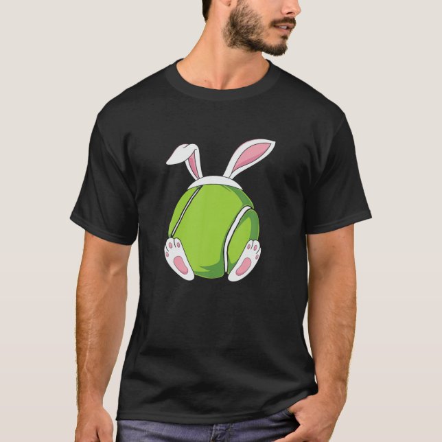 Tennis Bunny Ears Funny Easter - Tennis Bunny East T Shirt (Framsida)