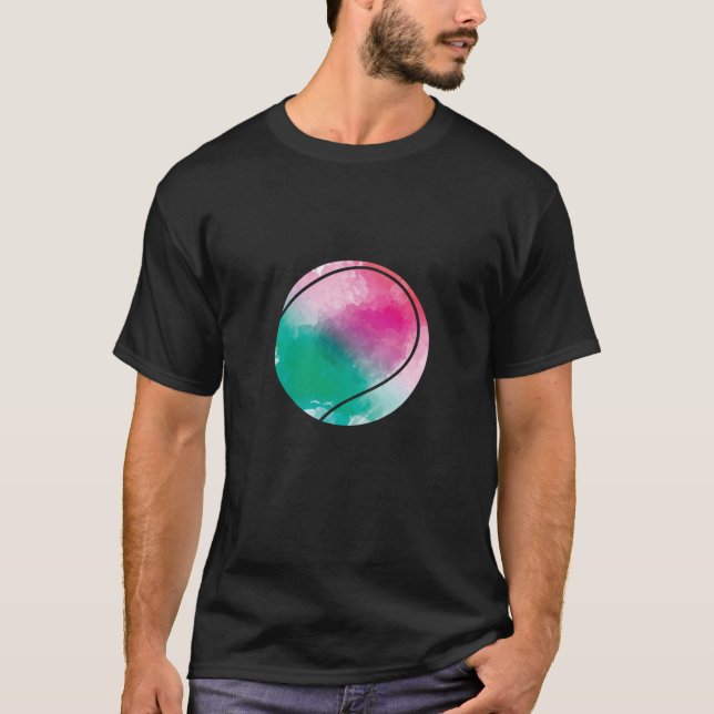 Tennis bunter Ball T Shirt (Framsida)