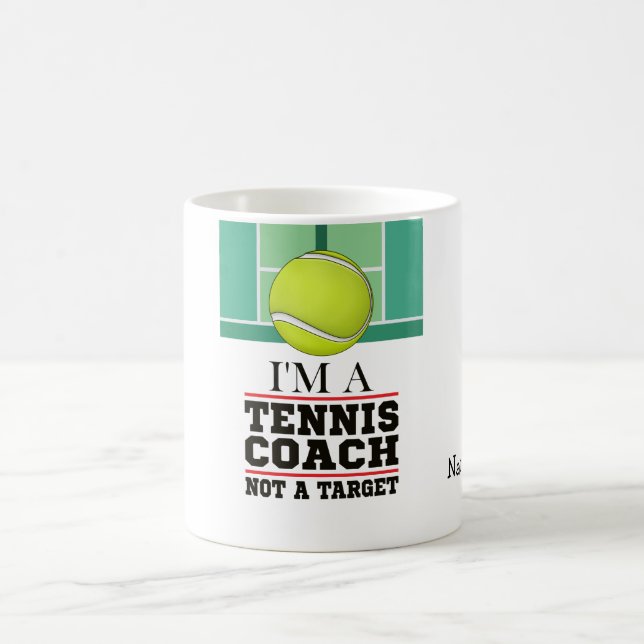 Tennis-buss, inte Target med boll Kaffemugg (Center)