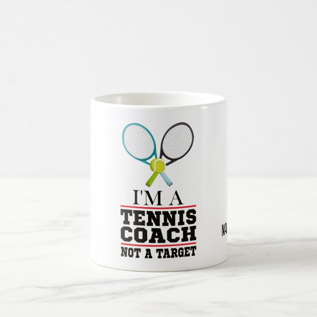 Tennis-buss, inte Target med boll Kaffemugg (Center)