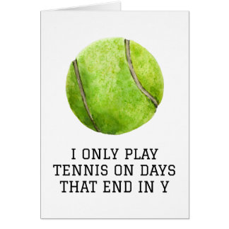 Tennis Card Hälsningskort