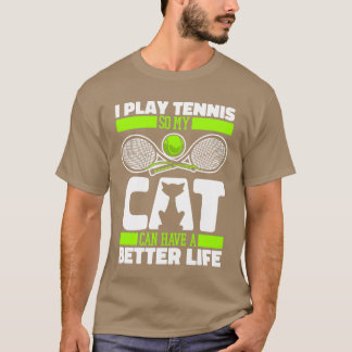 Tennis Cat-vänner T Shirt