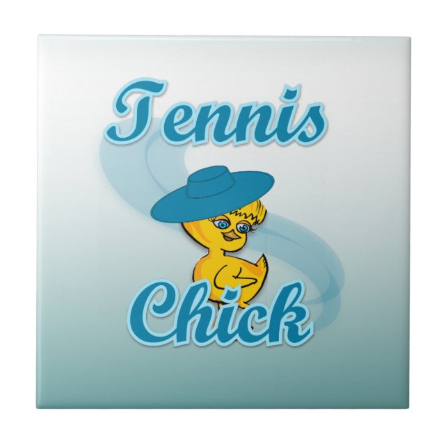 Tennis Chick #3 Kakelplatta (Framsidan)