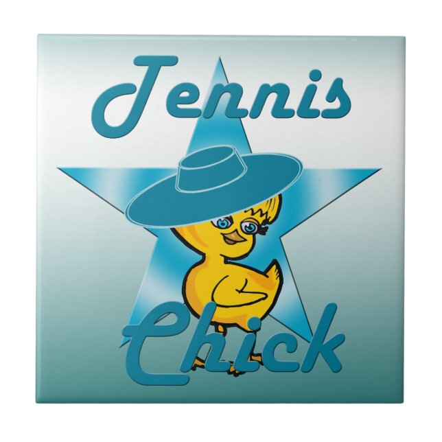 Tennis Chick #7 Kakelplatta (Framsidan)