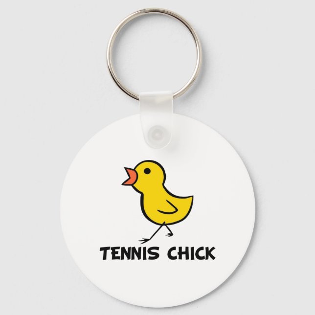 Tennis Chick Keychain Nyckelring (Framsida)