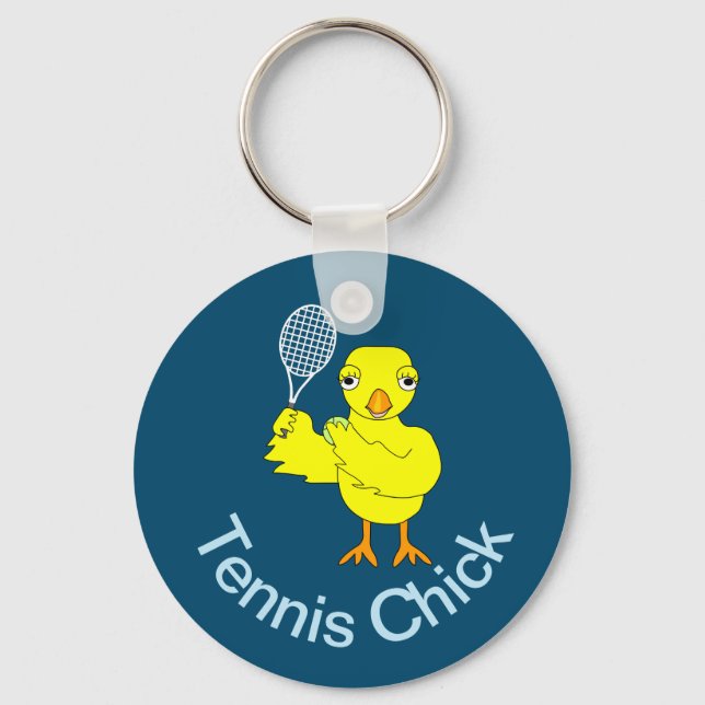 Tennis Chick Nyckelring (Framsida)