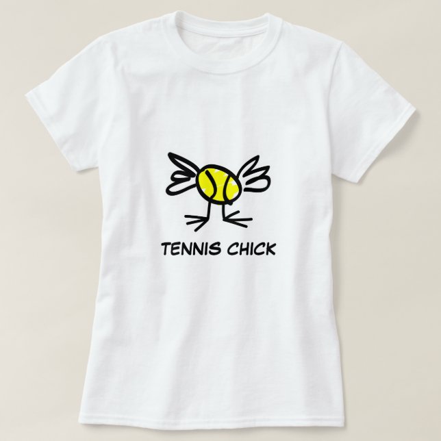 Tennis Chick Womens Tennis Bära Tröja (Design framsida)