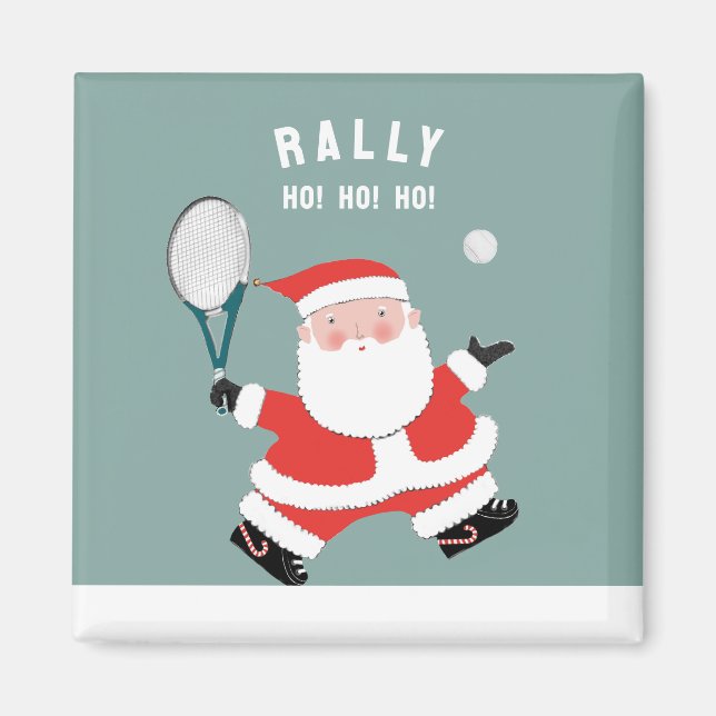 Tennis Christmas Gift Stocking Stuffers Magnet (Framsidan)