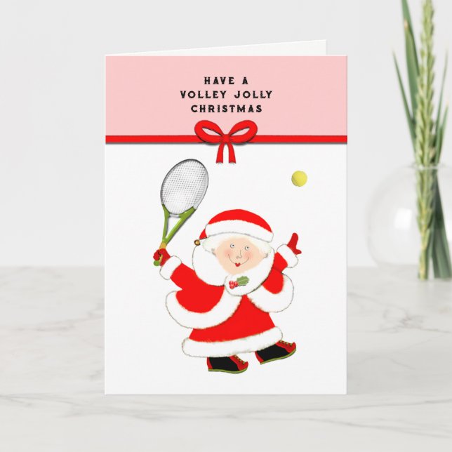 Tennis Christmas Greeting Helgkort (Framsida)